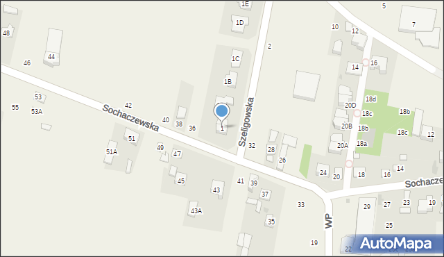 Macierzysz, Szeligowska, 1, mapa Macierzysz