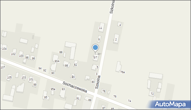 Macierzysz, Szkolna, 7a, mapa Macierzysz