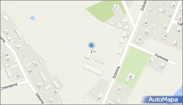 Mąkolno, Szkolna, 6, mapa Mąkolno