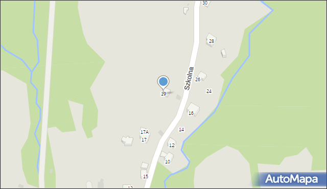 Maków Podhalański, Szkolna, 19, mapa Maków Podhalański