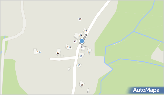 Maków Podhalański, Szkolna, 34, mapa Maków Podhalański