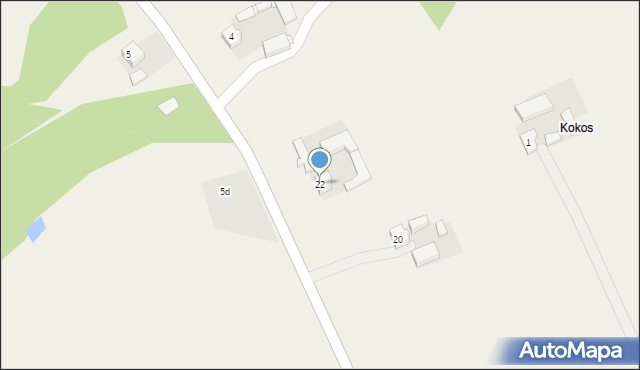Malanów, Szkolna, 22, mapa Malanów