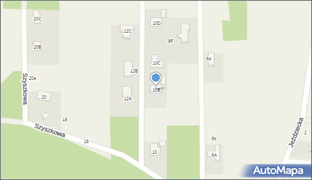 Malcanów, Szyszkowa, 10B, mapa Malcanów