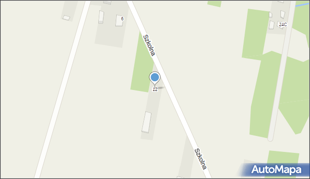 Małęczyn, Szkolna, 12, mapa Małęczyn