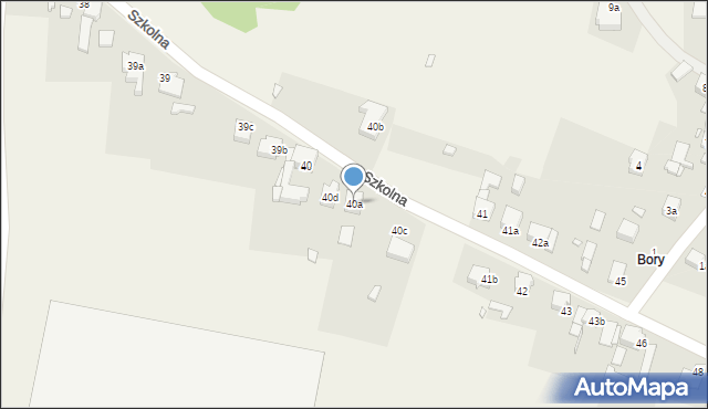 Malinowice, Szkolna, 40a, mapa Malinowice