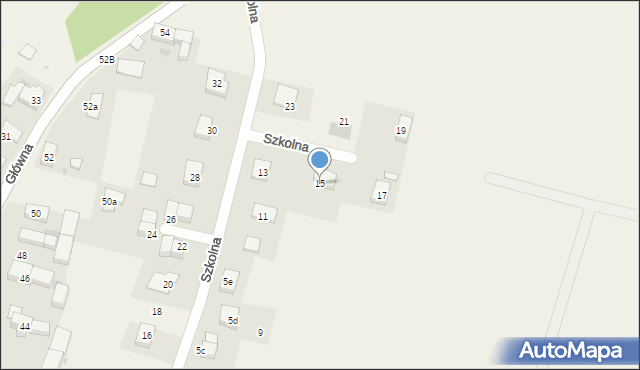 Małkowice, Szkolna, 15, mapa Małkowice