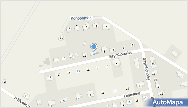 Marcinowice, Szymborskiej Wisławy, 10, mapa Marcinowice