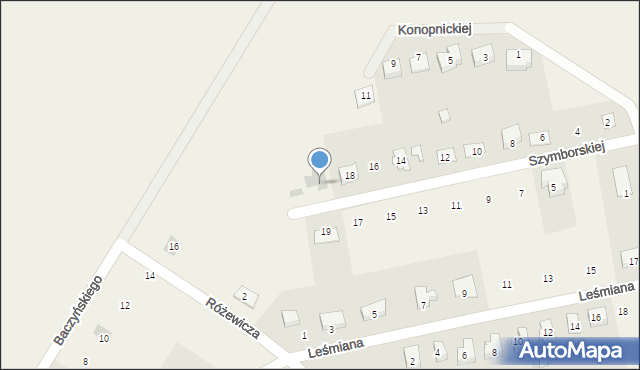 Marcinowice, Szymborskiej Wisławy, 20, mapa Marcinowice