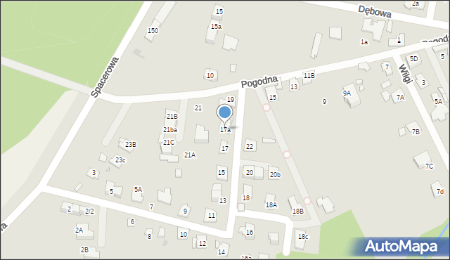 Marki, Szczygla, 17a, mapa Marki