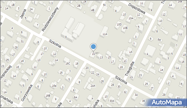 Marki, Szkolna, 11, mapa Marki