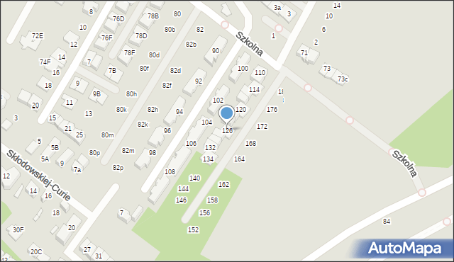 Marki, Szkolna, 126, mapa Marki