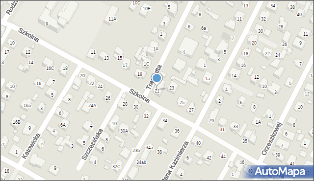 Marki, Szkolna, 21, mapa Marki