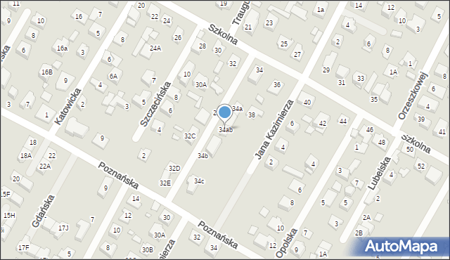 Marki, Szkolna, 34ab, mapa Marki