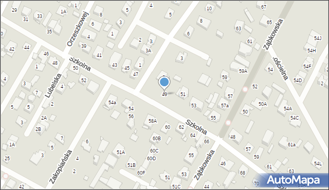 Marki, Szkolna, 49, mapa Marki