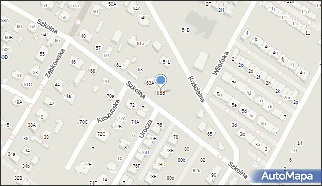 Marki, Szkolna, 63B, mapa Marki