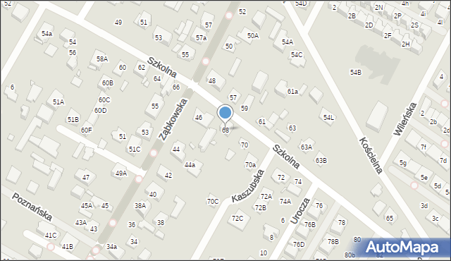 Marki, Szkolna, 68, mapa Marki