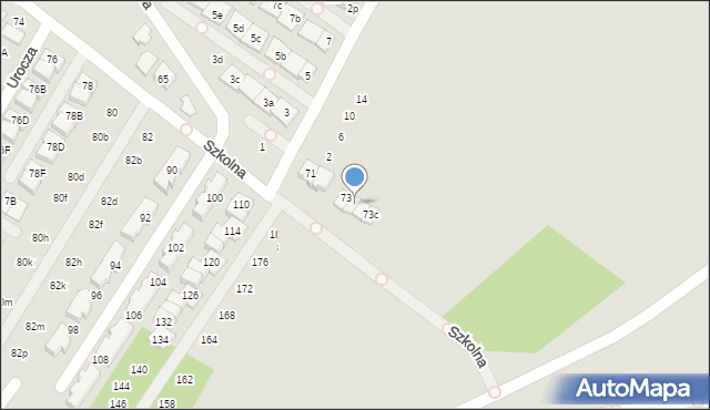 Marki, Szkolna, 73a, mapa Marki