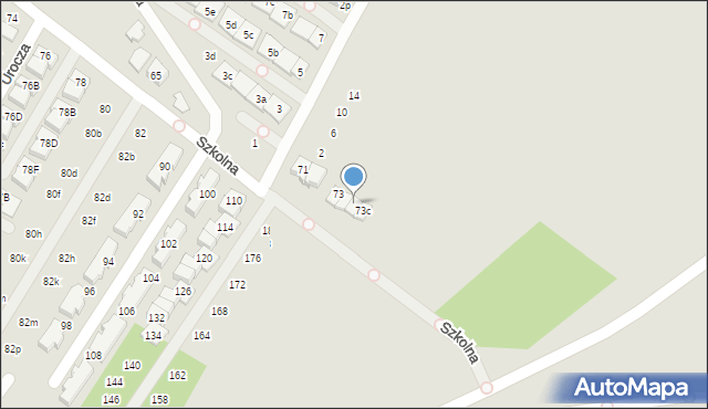 Marki, Szkolna, 73b, mapa Marki