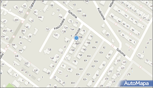 Marki, Szkolna, 76D, mapa Marki