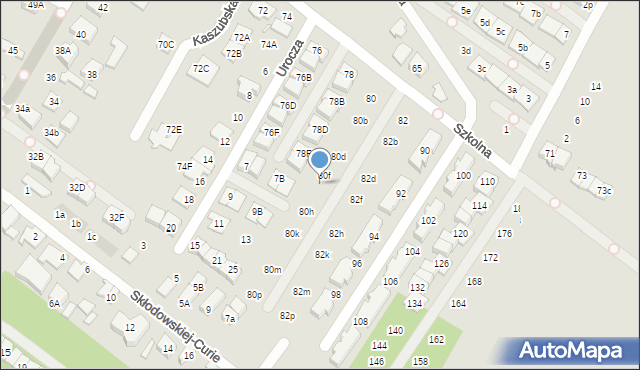 Marki, Szkolna, 80g, mapa Marki