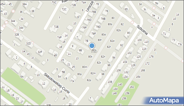 Marki, Szkolna, 80j, mapa Marki