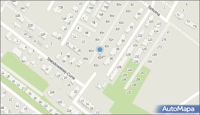 Marki, Szkolna, 82m, mapa Marki