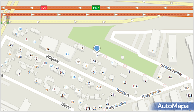 Marki, Szwoleżerów, 7, mapa Marki