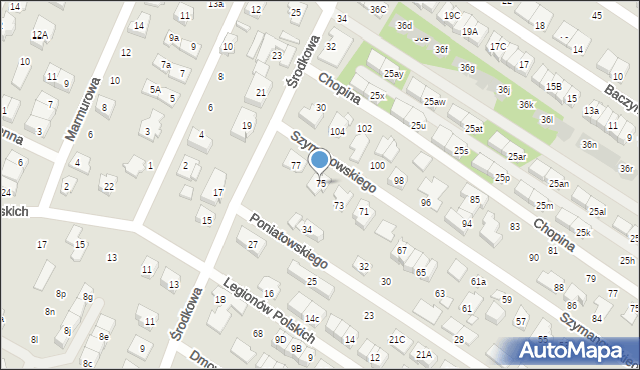 Marki, Szymanowskiego Karola, 75, mapa Marki