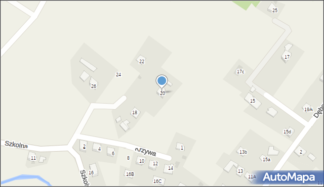 Marklowice Górne, Szkolna, 20, mapa Marklowice Górne