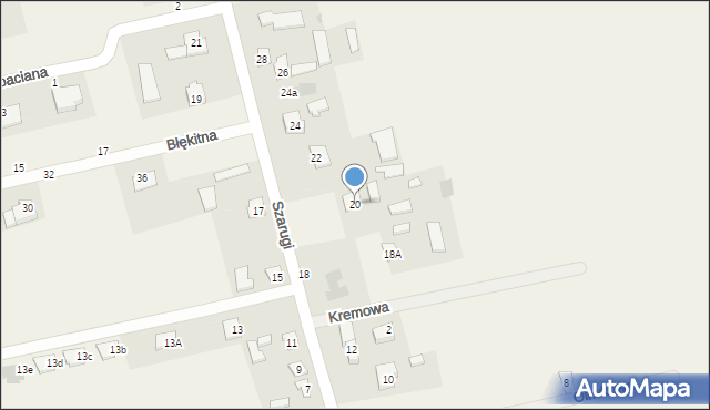 Marysin, Szarugi, 20, mapa Marysin