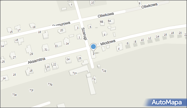 Marysin, Szarugi, 2c, mapa Marysin