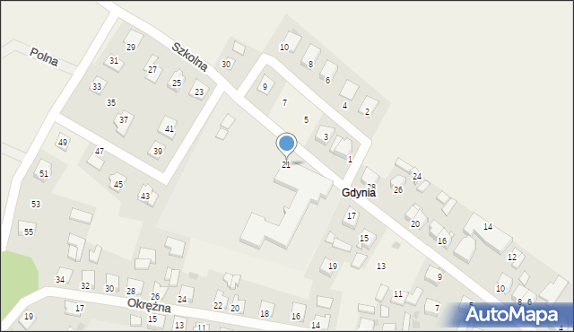 Marzęcice, Szkolna, 21, mapa Marzęcice