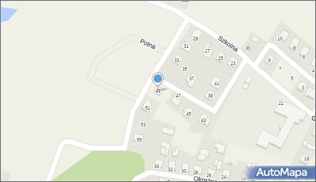 Marzęcice, Szkolna, 49, mapa Marzęcice