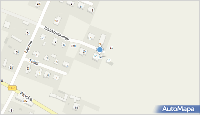 Maszewo, Szurkowskiego Ryszarda, 14, mapa Maszewo