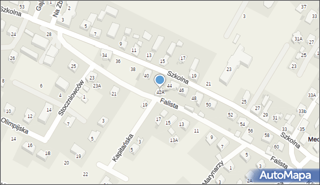 Mechelinki, Szkolna, 42A, mapa Mechelinki