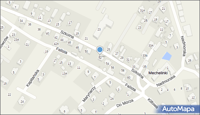 Mechelinki, Szkolna, 52, mapa Mechelinki