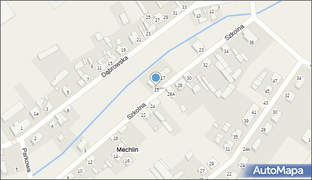 Mechlin, Szkolna, 15, mapa Mechlin