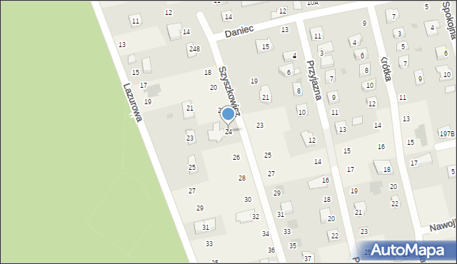 Mętów, Szyszkowicz Eleonory, 24, mapa Mętów