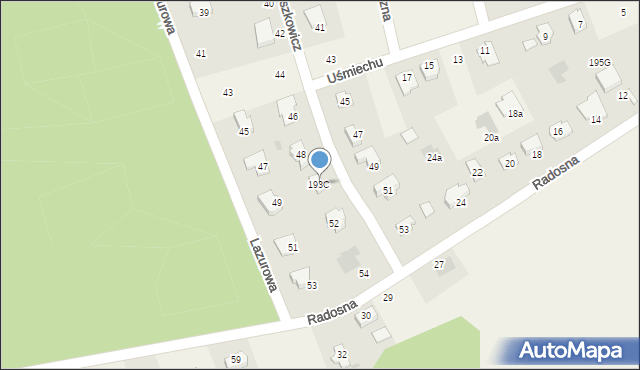 Mętów, Szyszkowicz Eleonory, 50, mapa Mętów