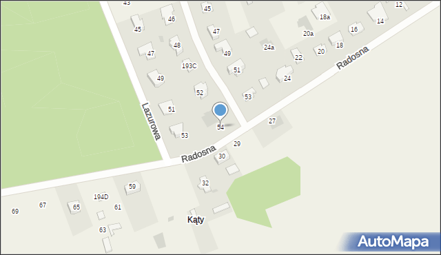 Mętów, Szyszkowicz Eleonory, 54, mapa Mętów