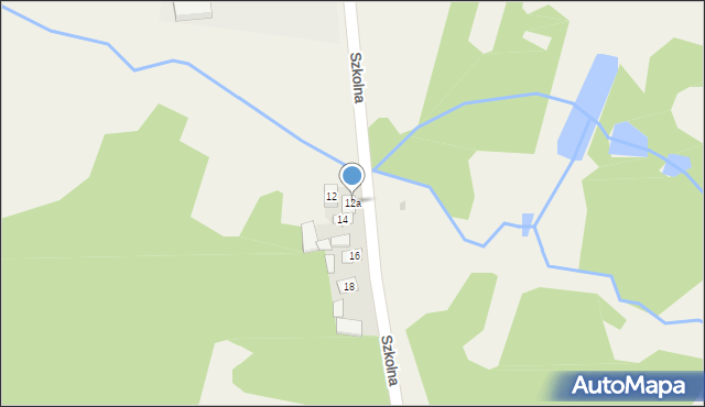 Miastków Kościelny, Szkolna, 12a, mapa Miastków Kościelny