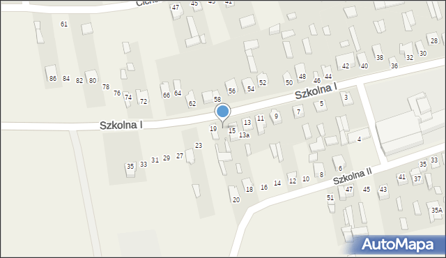 Michów, Szkolna I, 17, mapa Michów