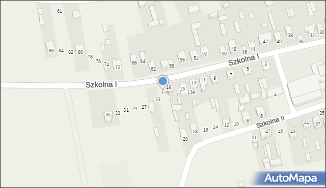 Michów, Szkolna I, 21, mapa Michów