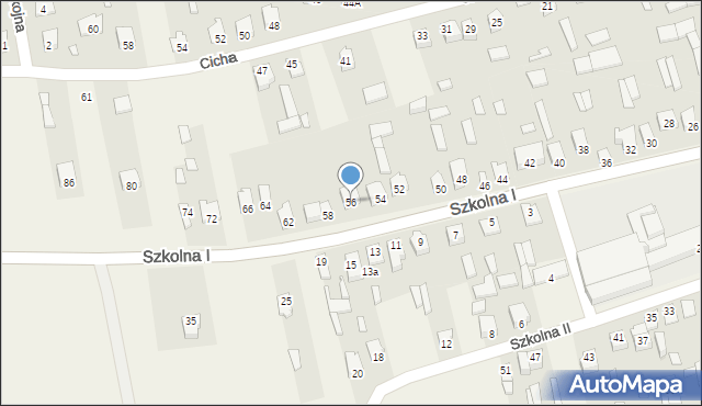 Michów, Szkolna I, 56, mapa Michów