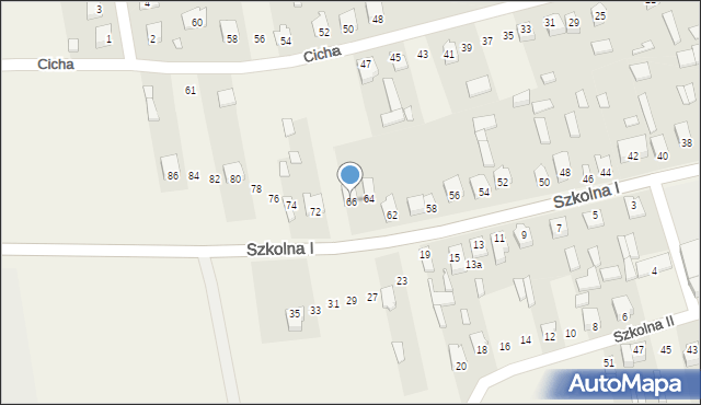 Michów, Szkolna I, 66, mapa Michów