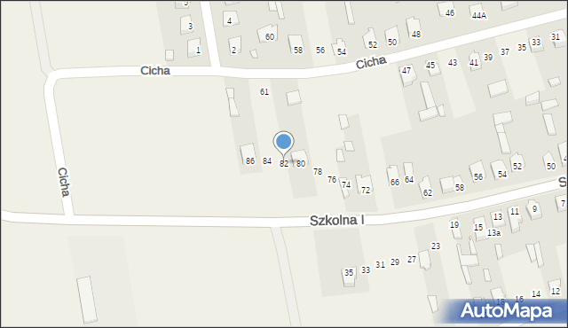 Michów, Szkolna I, 82, mapa Michów