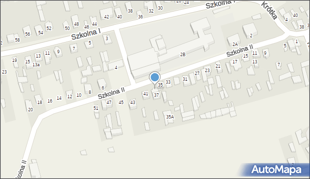 Michów, Szkolna II, 39, mapa Michów