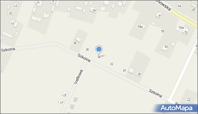 Micigózd, Szkolna, 34, mapa Micigózd
