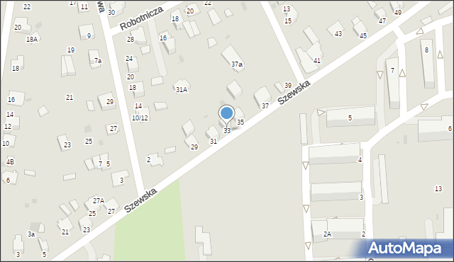 Miechów, Szewska, 33, mapa Miechów