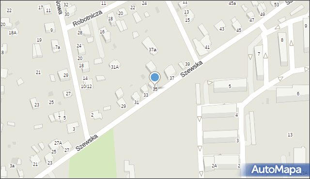 Miechów, Szewska, 35, mapa Miechów